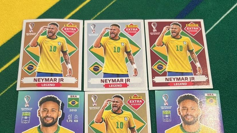 Neymar mostra coleção de figurinhas raras da Copa do Mundo e brinca:  'aceito propostas' - Jogada - Diário do Nordeste